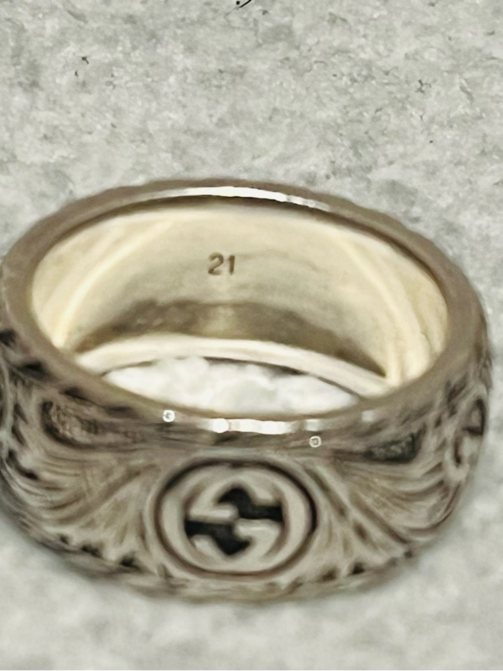 Gucci Feline Silver 925 Ring - Picture 6 of 11